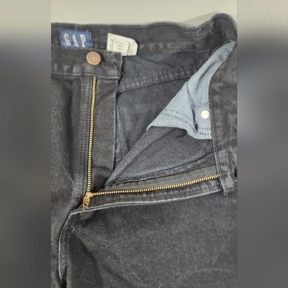 VINTAGE GAP DENIM CLASSIC FIT WOMEN'S JEANS, SIZE 12 ANKLE, BLACK - Picture 4 of 14